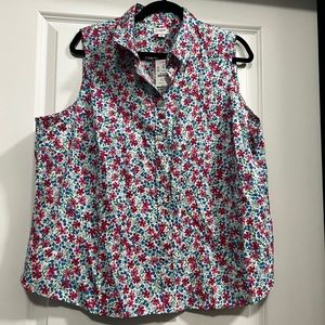 J. Crew button up floral top